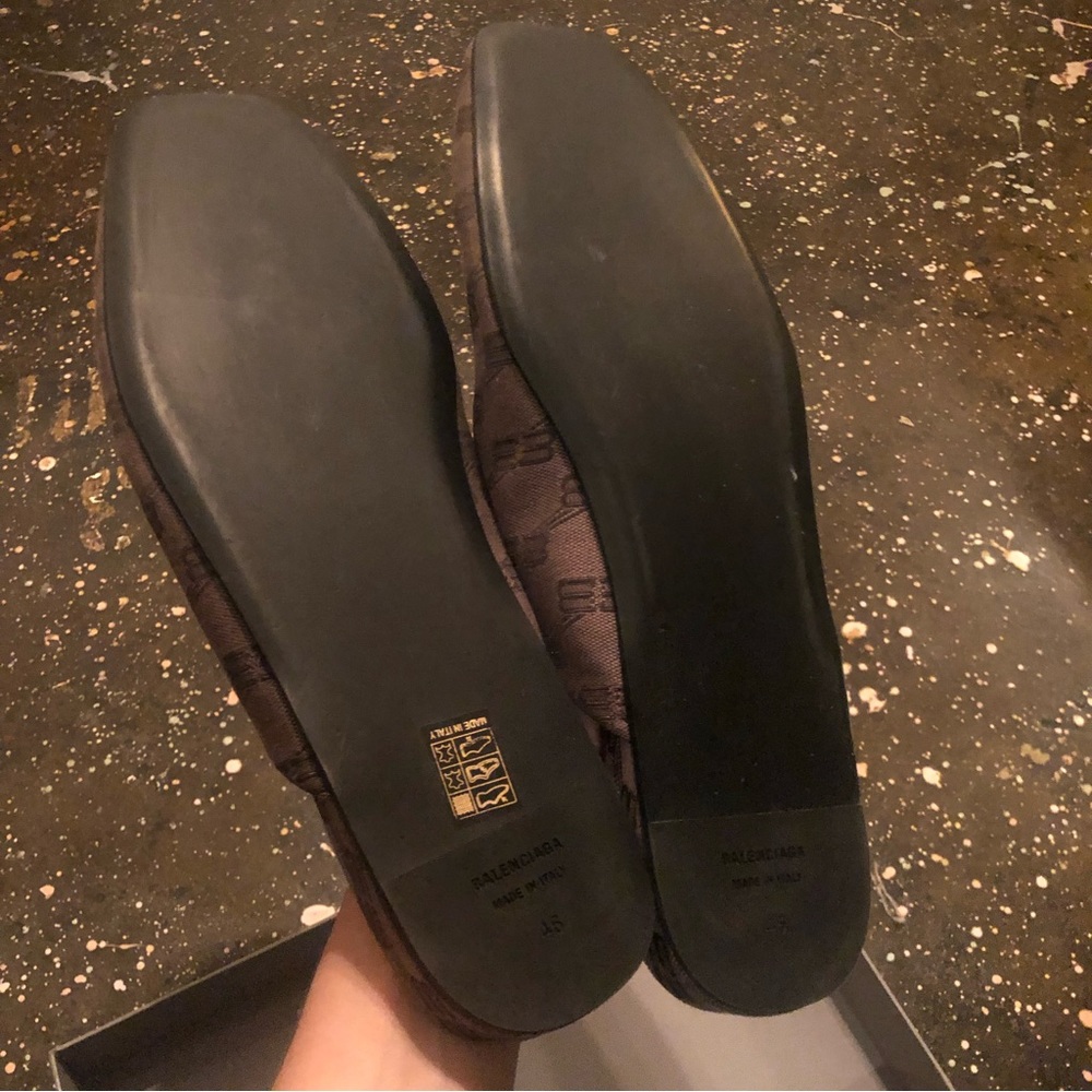 BALENCIAGA Cosy Mules Dark Mink Grey Brown - Picture 7 of 9